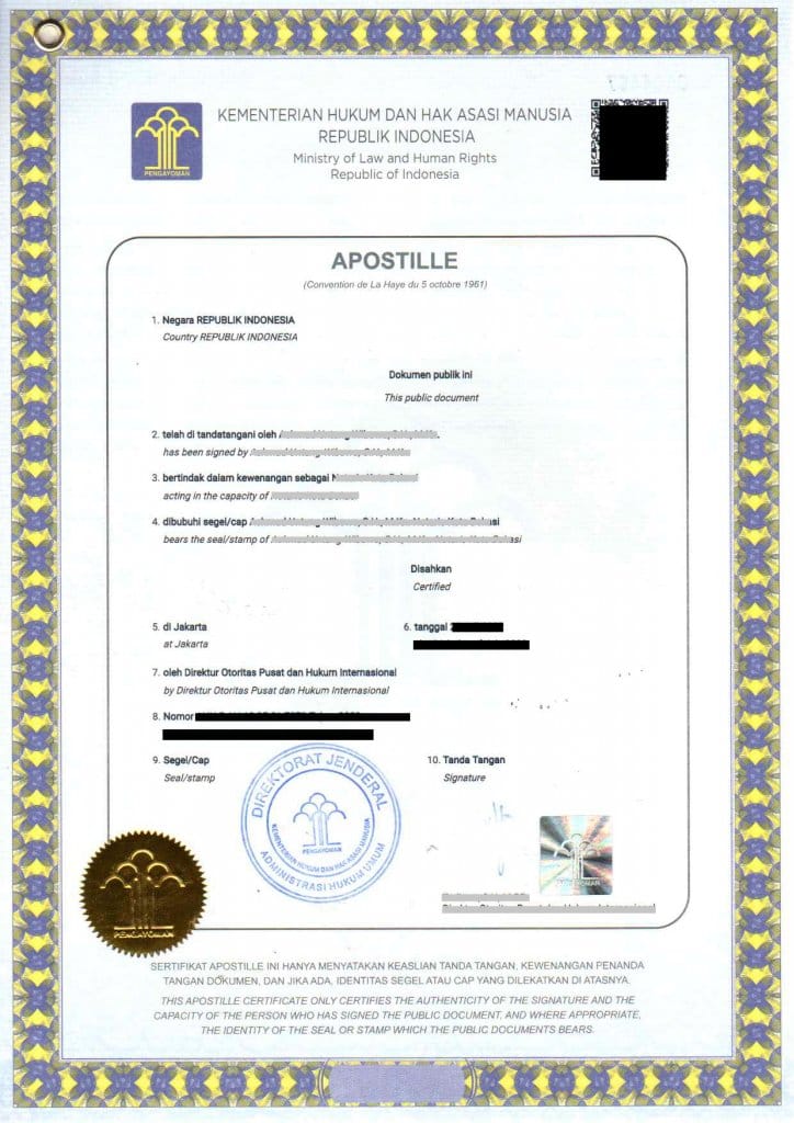 contoh apostille