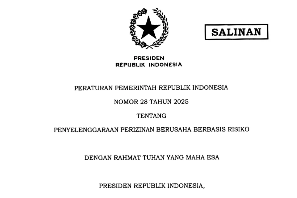 PP 28/2025 dan Dampaknya bagi Pelaku Usaha di Indonesia